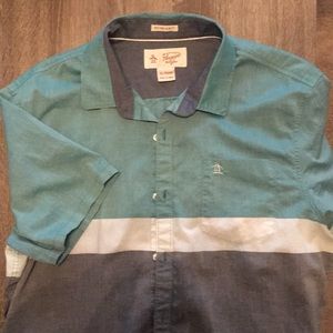 Original Penguin heritage slim fit short-sleeve